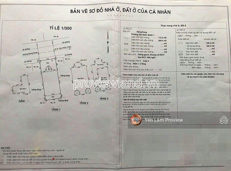 Bán biệt thự đặng dung quận 1, 159,6m² giá 110 tỷ, hđ thuê 144 triệu/tháng