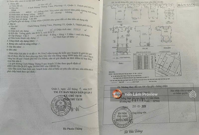 Bán tòa nhà cách mạng tháng 8, q3, 668m², 2 hầm 10 tầng, giá 450 tỷ