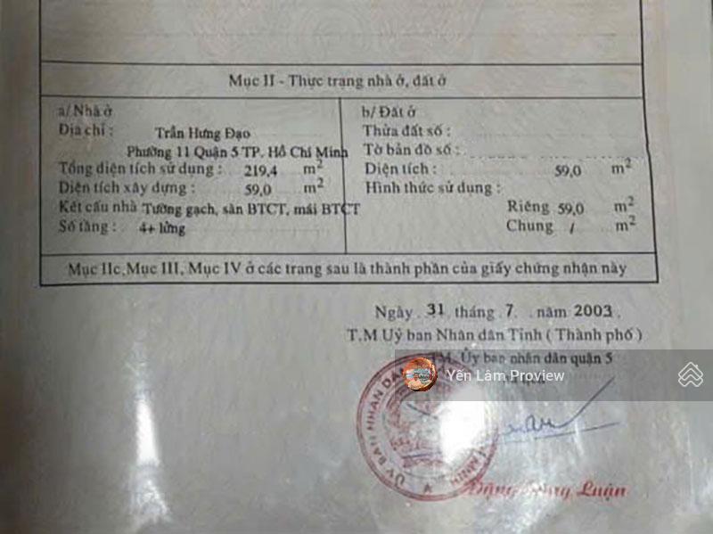 Bán nhà mặt tiền trần hưng đạo, q5, thang máy, hợp đồng thuê 45tr/tháng