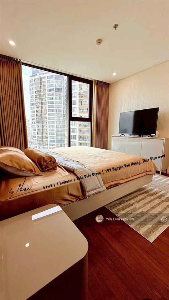 Cho thuê căn hộ thảo điền green 1pn, 55m², full nội thất, giá 32 triệu/th