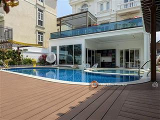 Bán villa góc 2mt nguyễn văn hưởng thảo điền, 777 m², hồ bơi sân vườn, 2 lầu