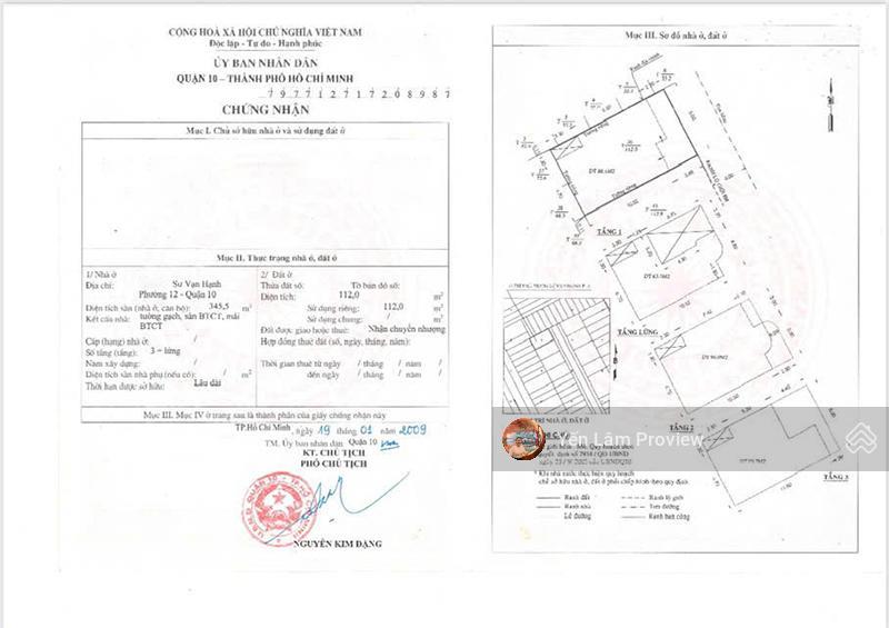 Bán nhà sư vạn hạnh, hòa hưng, q10, 96m², dòng tiền 56tr/th. giá 36 tỷ