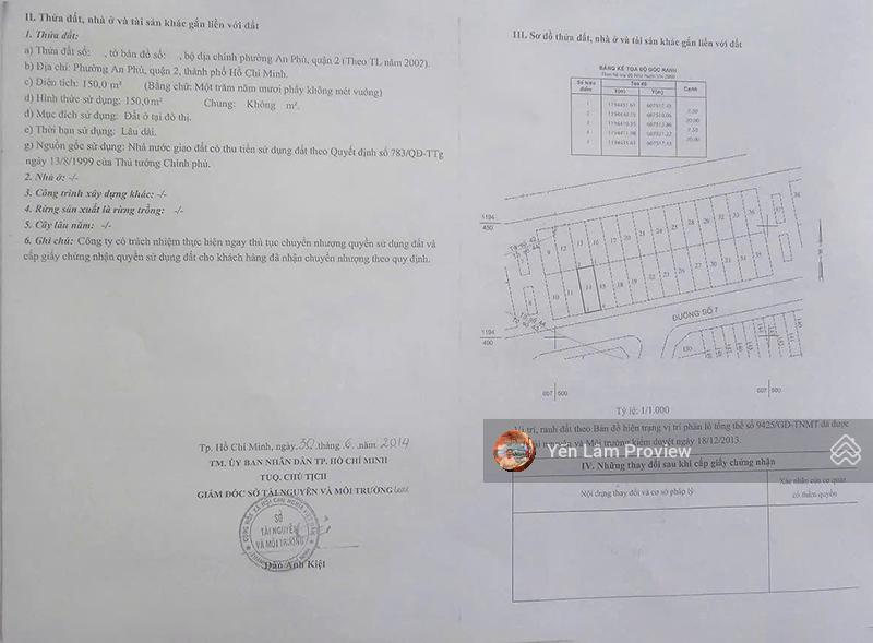 Bán đất đường số 7, phường an phú, 150m2, ngang 7,5m, giá 36 tỷ