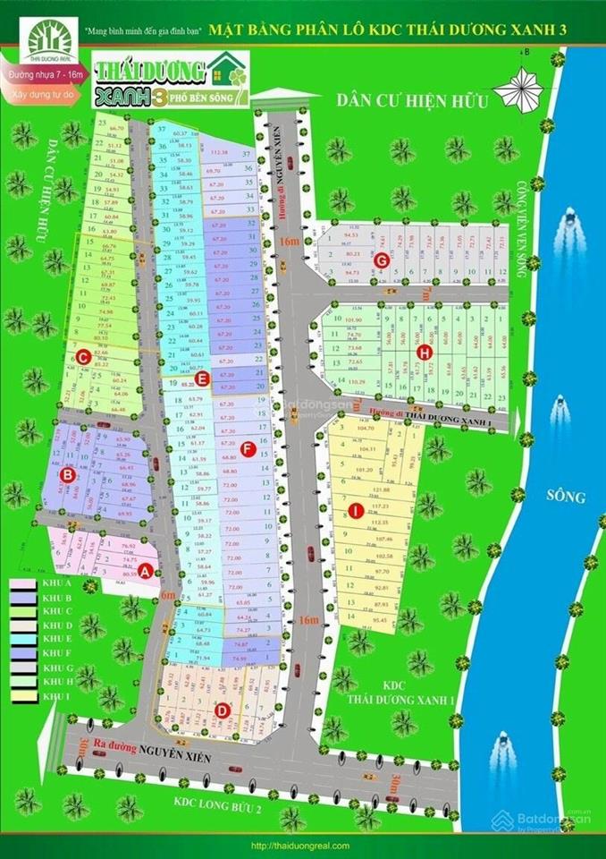 Bán lô đất đường số 6 khu dân cư thái dương xanh 3 giá 3.7 tỷ sổ hồng 63.8m2 bán nhanh t1/2026
