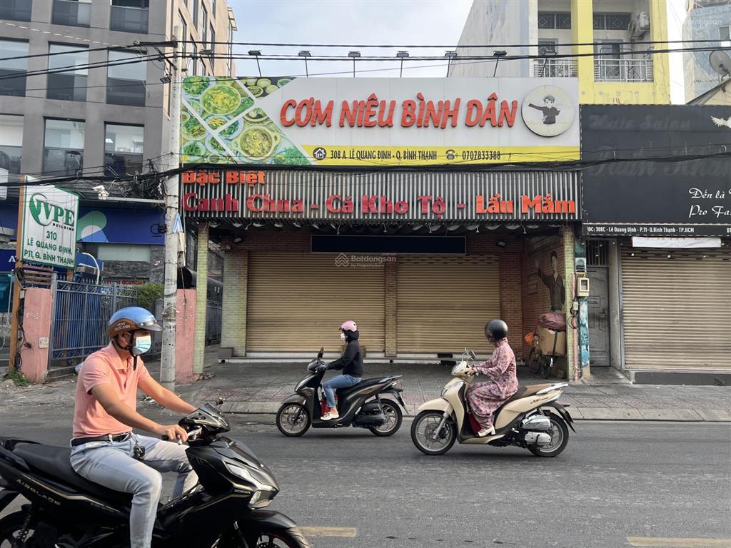 Chuyển nhượng tài sản góc 2 mặt tiền kinh doanh sầm uất 308a lê quang định  bình thạnh!!!