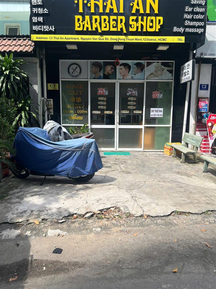 Cần cho thuê mặt bằng (tiện ở+kd).dt120m2 giá 12tr/th tại thái an 3 q.12