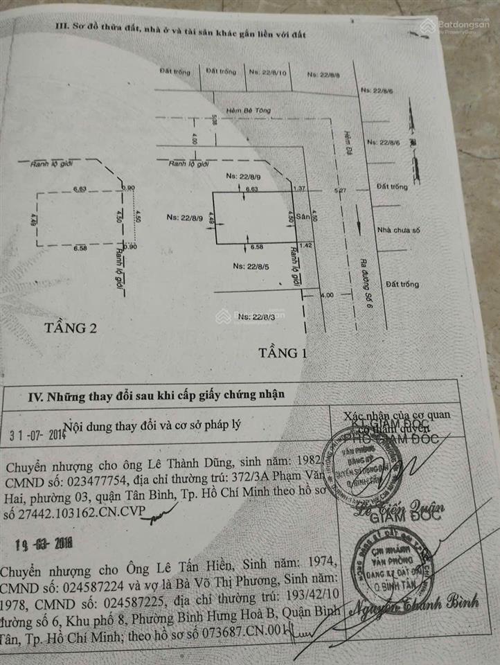 3t5/62m2.cần bán nhà cấp 3 ở bình tân, hẻm thông xe tải