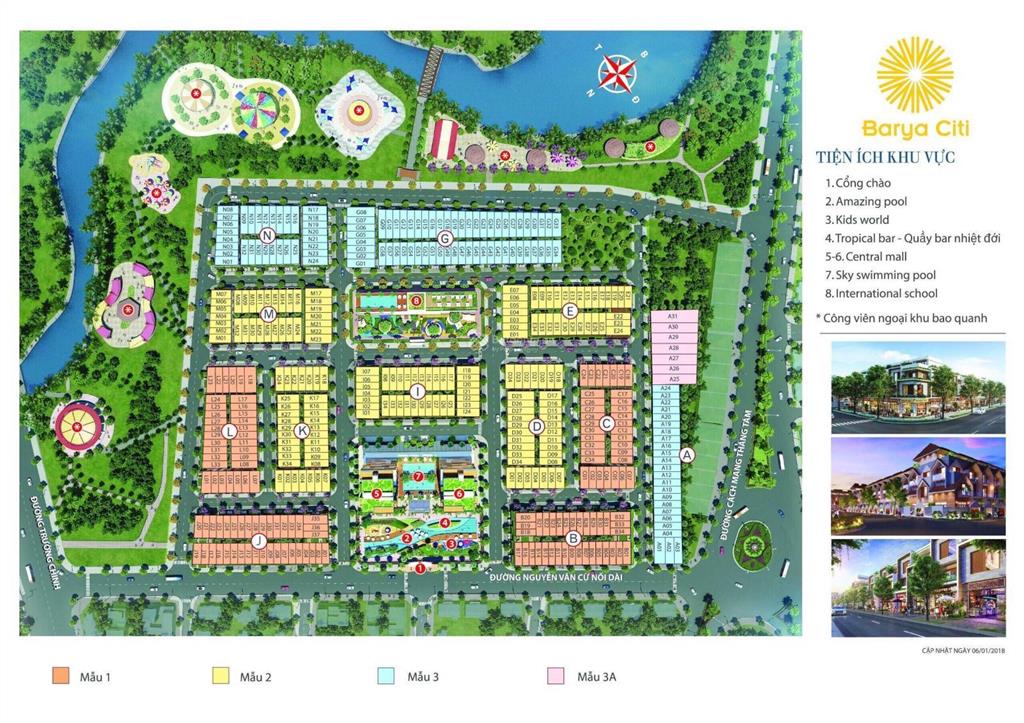 Giỏ hàng căn giá tốt barya citi, chỉ từ 3,15 tỷ/căn 95m2, 1 trệt 2 lầu sân thượng