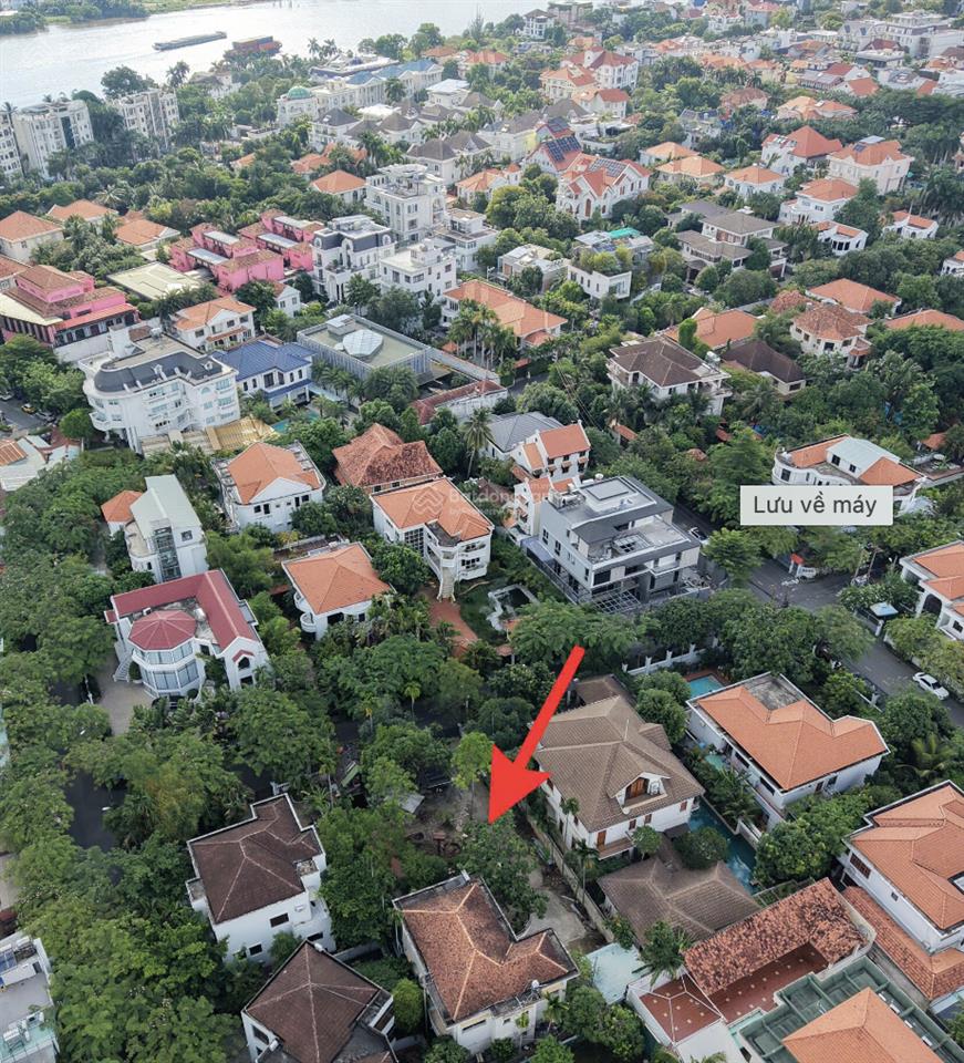 Bán biệt thự thảo điền khu compound 24/24 phú nhuận thảo điền quận 2 dt 22x40m công nhận 880m2
