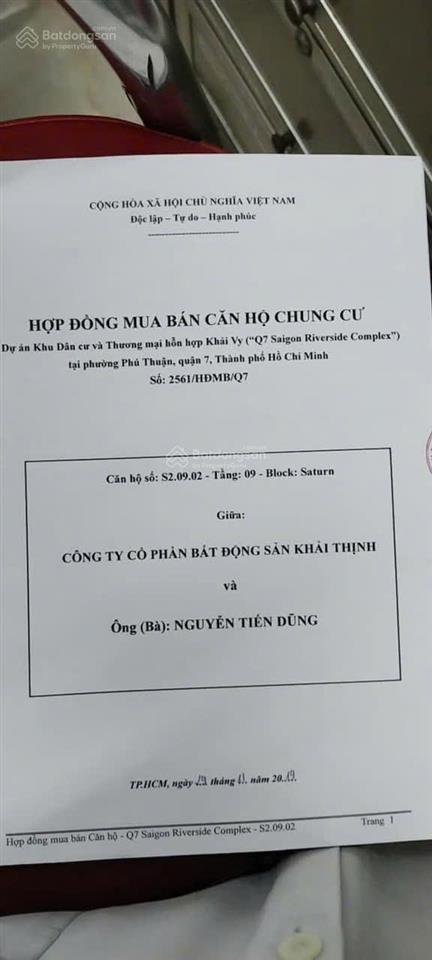 Bán căn hộ 2pn q7 riverside, block s2, tầng đẹp, giá chỉ 3.85 tỷ