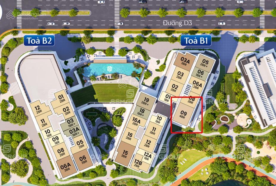 Hàng hot căn hộ 4pn, chỉ hơn 15 tỷ toà b1, masteri cosmo central, the global city