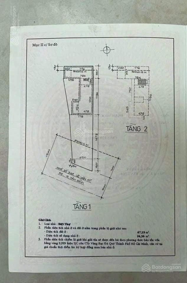 Bán nhà mặt tiền 342 lê văn sỹ 279m2 9x30m đang cho thuê 105tr/m2