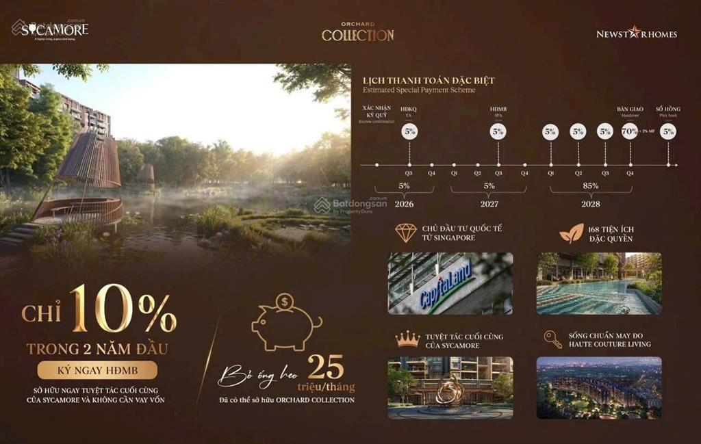 Orchard collection năm 2026 chỉ thanh toán 300 triệu, quý 4/2028 nhận nhà.  0932 859 ***