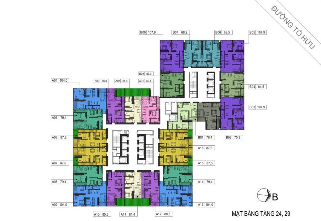 Bán ch cc cao cấp ct1  104 usilk cty mt tố hữu dttt 73,8m2 dttt 68,2m2. giá 3,3 tỷ. 0901 369 ***