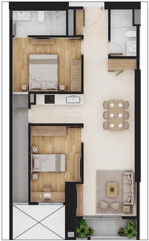 Cc bán ch 104ct1 mt đường tố hữu đối diện kđt dương nội dt 68,2m2 giá 2,68 tỷ (85%)  0901 369 ***