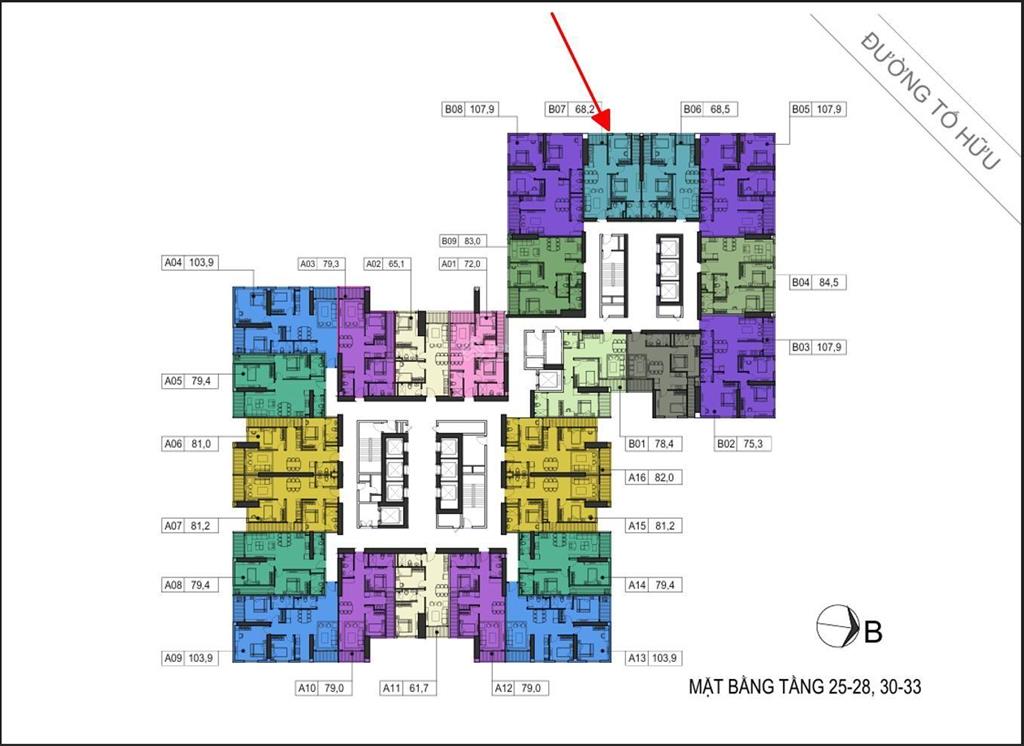 Ch cao cấp mt tố hữu, giá 45tr/m2 104 ct1 usilk city dt 68,2m2, 2pn, pk, pă, bc,  0901 369 ***
