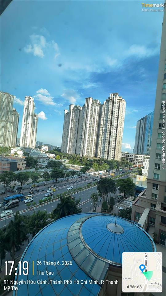 Cho thuê cc the manor, 15 triệu vnd, 73 m2, 2pn, 1wc, view đẹp, giá tốt tại nguyễn hữu cảnh