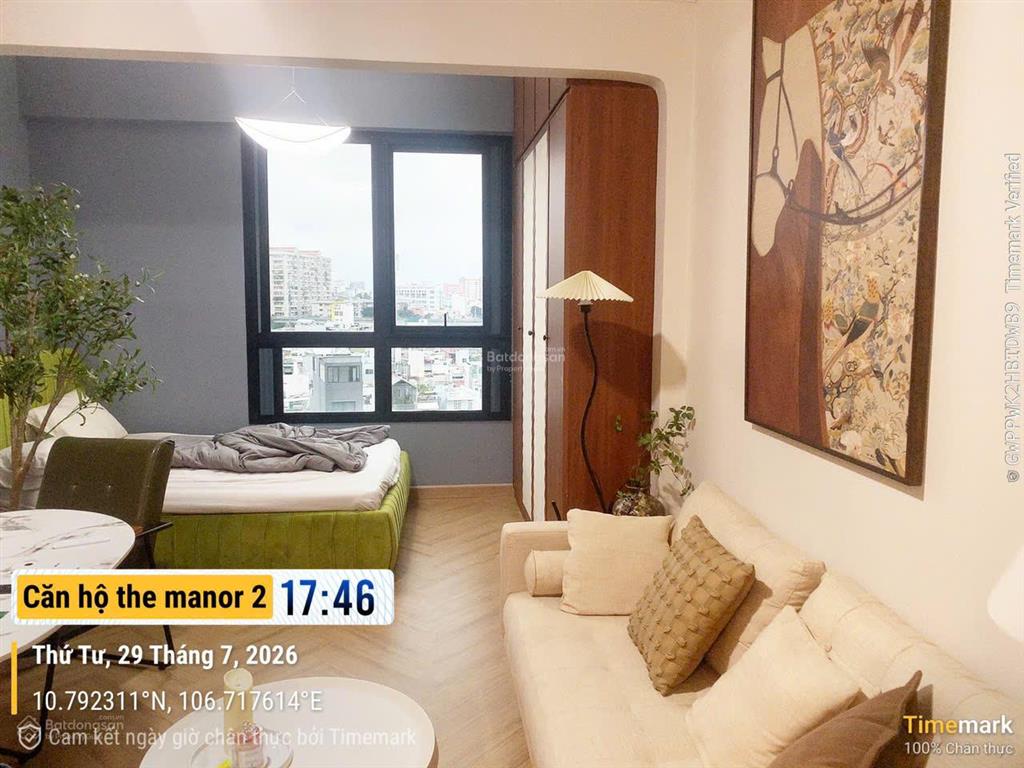 Cho thuê cc 1pn, 1vs tại the manor  tp. hồ chí minh, giá cực chất 16,5 triệu, 36m2