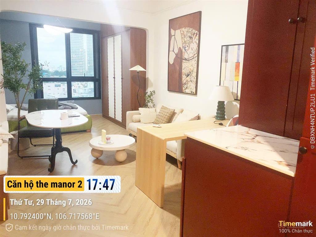 Cho thuê cc 1pn, 1vs tại the manor  tp. hồ chí minh, giá cực chất 16,5 triệu, 36m2