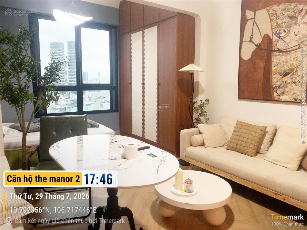 Cho thuê cc 1pn, 1vs tại the manor  tp. hồ chí minh, giá cực chất 16,5 triệu, 36m2