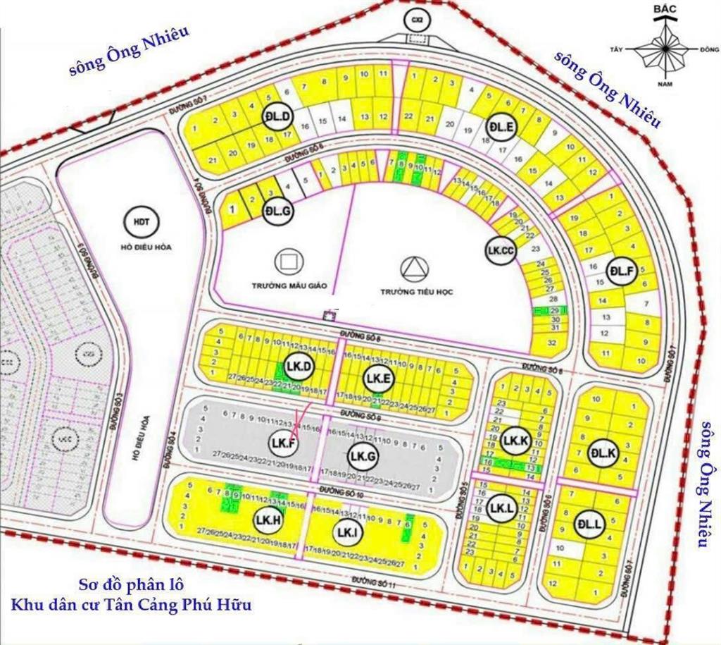 Bán lô đất tân cảng quận 9 sổ đỏ giá 5tỷ500triệu giá hời khu compound 3mặt view sông. 0909 519 ***