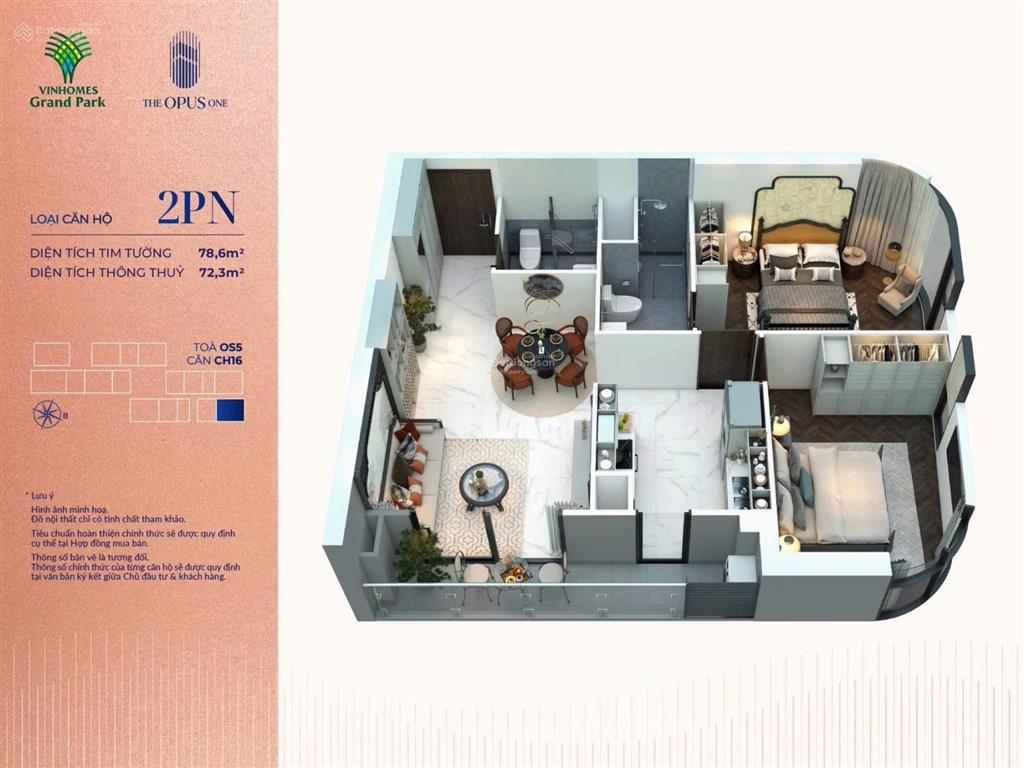 Cho thuê căn 2pn giá rẻ be, có bếp rèm, phân khu cao cấp, kề vincom, giá 7tr2, chốt nhanh nha ạ
