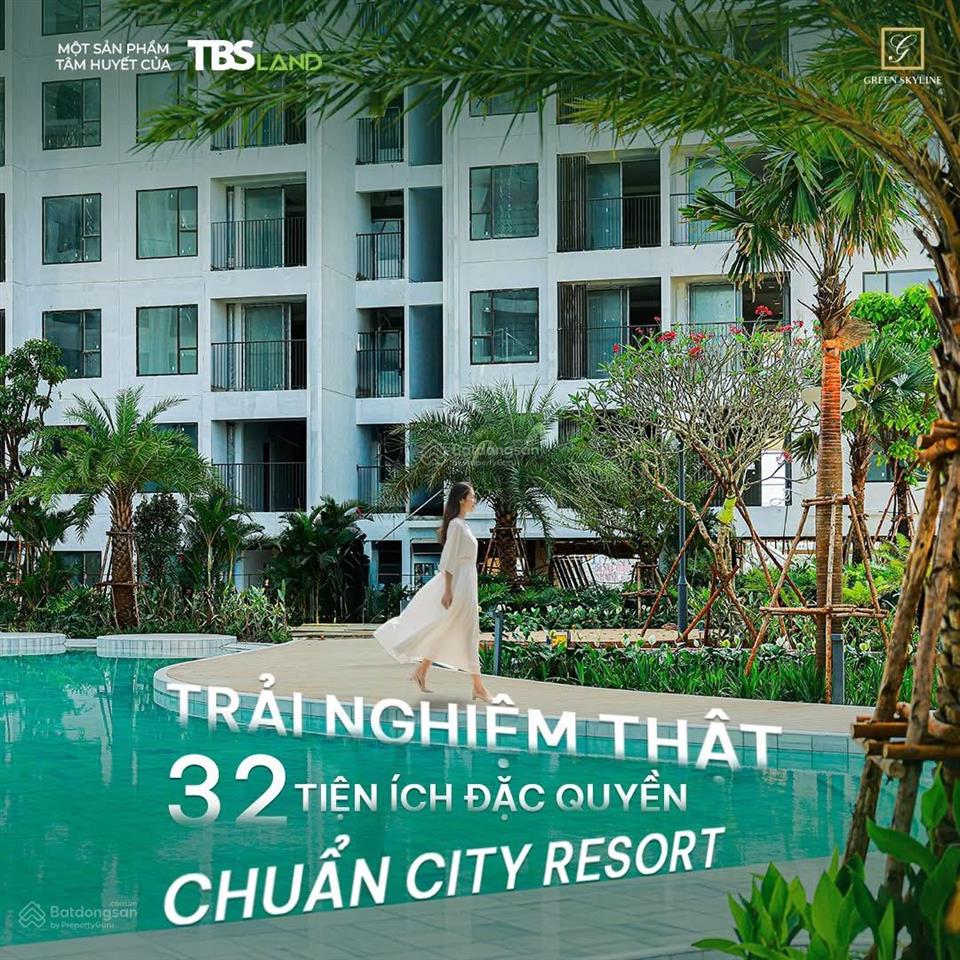 2pn  1wc 52m2, view công viên  hồ bơi tòa t2 chỉ 2.14 tỷ (70%) nhận nhà tháng 10  2026