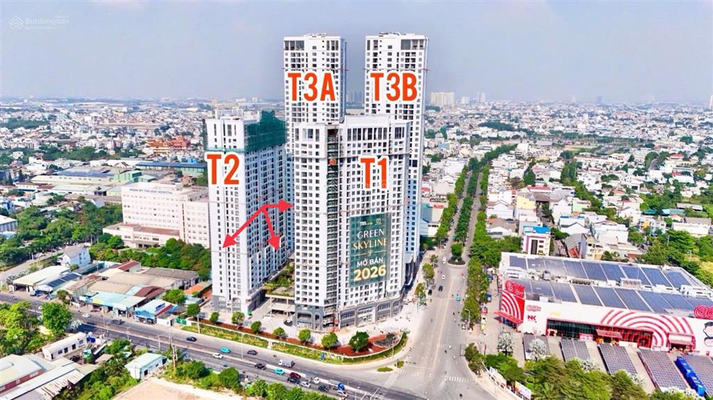 2pn  1wc 52m2, view công viên  hồ bơi tòa t2 chỉ 2.14 tỷ (70%) nhận nhà tháng 10  2026