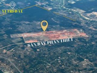 Bán 2 sào đất, mặt tiền mở rộng 30m, kết nối cổng sân bay phan thiết 3km, giá 1,1tr/m2