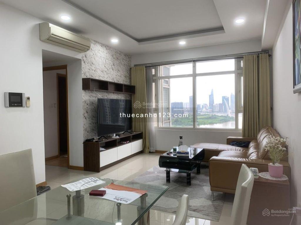 Cho thuê căn hộ saigon pearl, 2 phòng ngủ, lầu cao view sông, nội thất đầy đủ giá 19 triệu/tháng
