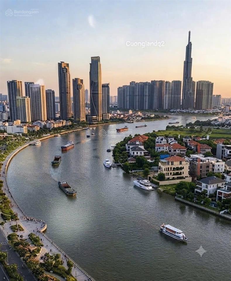 Căn hộ hiếm villa view trực diện sông sài gòn thủ thiêm, quận 2