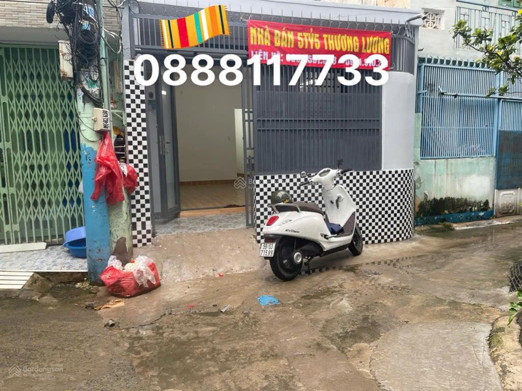 Nhà bán số hồng, 1 gác lửng, vị trí góc phan văn trị, bùi đình túy, p12, cách mặt tiền 20m