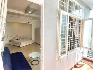 Phòng mới, ban công, sẵn nội thất. phạm văn đồng, 2 phút đến cv gia định