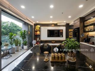 Bán căn 3pn ban công dài 6m diamond centery, view rừng nguyên sinh, nội thất sẵn dính tường