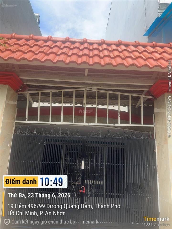 Hẻm ô tô 496 dương quảng hàm, gò vấp  5.8x17m vuông vức, chỉ 9.9 tỷ