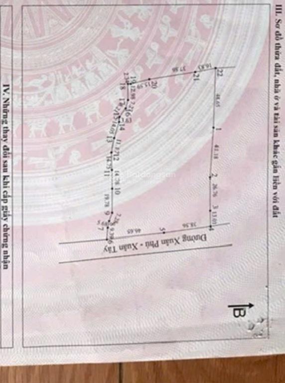 Cần bán gấp lô đất 10.000m² mặt tiền xuân phúxuân tây gần ubnd xã xuân tây.