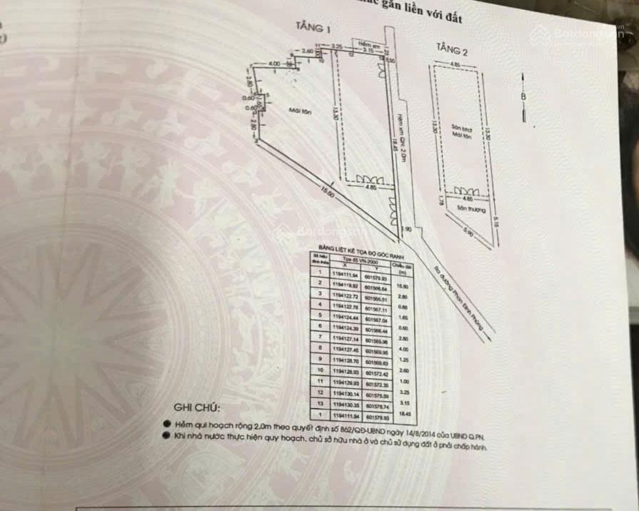 Cần bán gấp căn nhà ngay trung tâm quận phú nhuận diện tích khủng