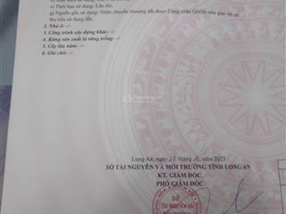 Cần bán gấp lô đất 2 mặt tiền full thổ cư ngay vòng xoay tân an