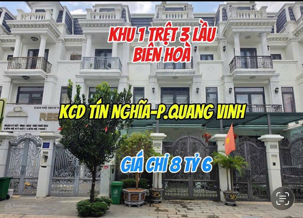 Bán căn nhà phố ngay khu dân cư tín nghĩa , gần chợ lớn biên hoà giá cực rẻ