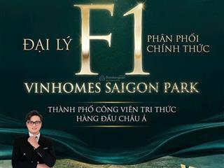 Nhận booking giỏ hàng nhà phố  biệt thự đẹp nhất đợt 1 vinhomes saigon park hóc môn