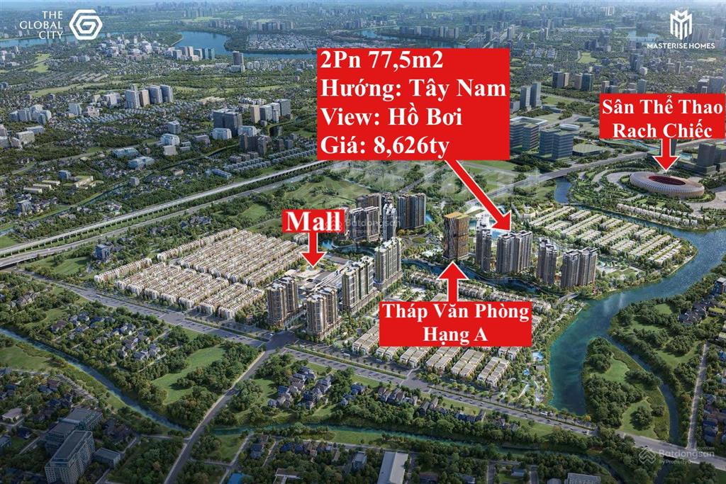 Giá cực tốt căn 2pn view trực diện hồ bơi giá 8,626 tỷ all in