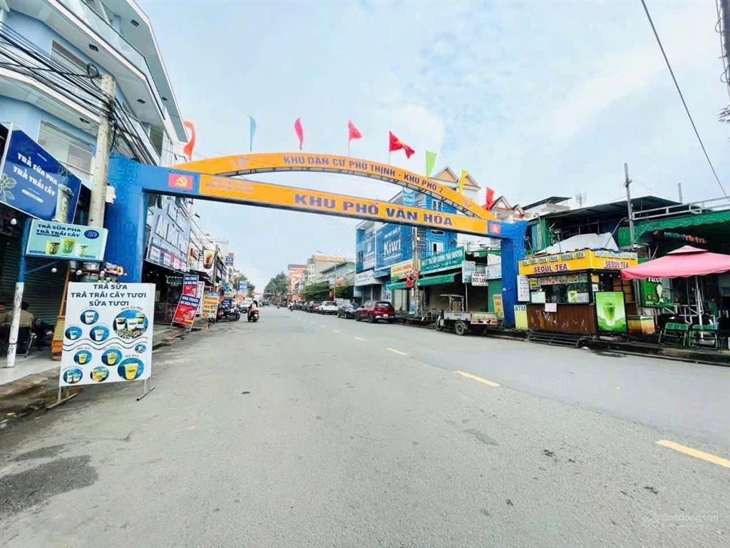 Hàng hiếm! bán lô đất mặt tiền b5, kdc phú thịnh, cổng 11, chỉ 5tỷ750
