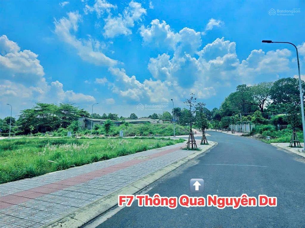 Bán lô đất 3 mặt thoáng đường f7, kdc bửu long, đường nhựa 12m, chỉ 4 tỷ