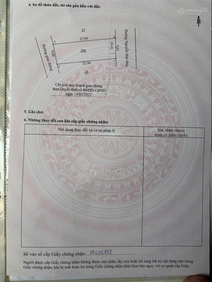 Chủ ngộp, giảm gần 2 tỷ còn 8tỷ999. bán đất mt nguyễn bảo đức, p.tam hiệp, 9m x 27m