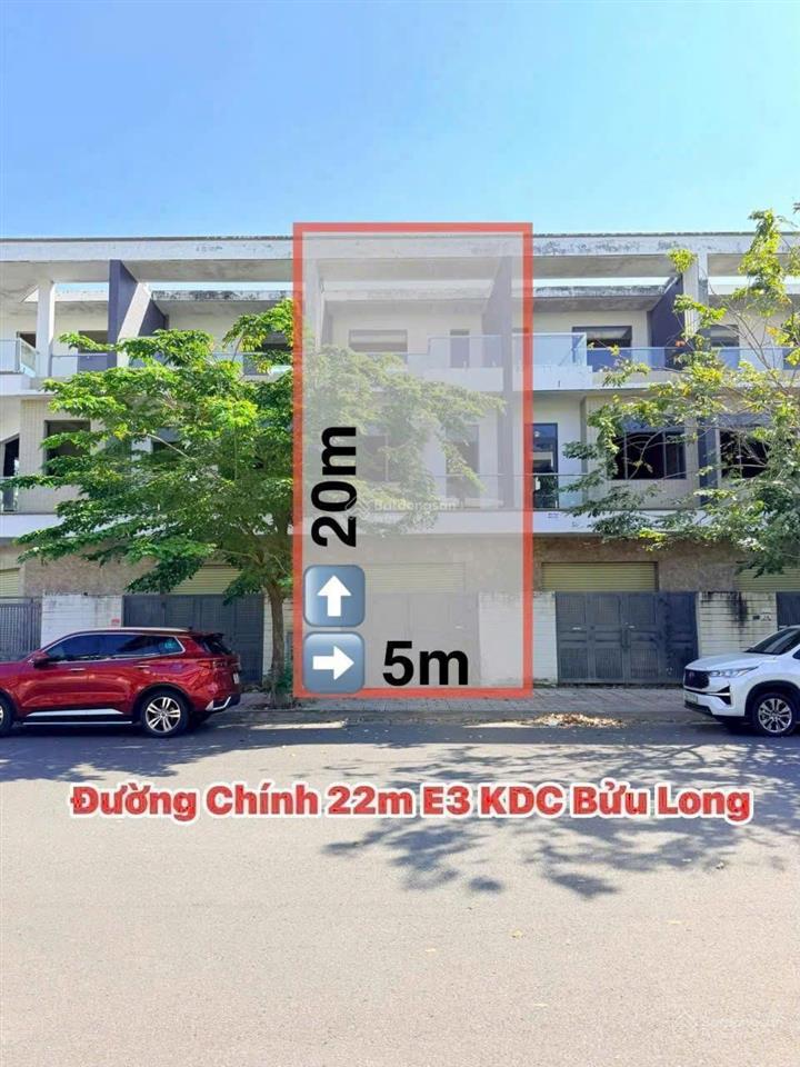 Bán nhà 1t2l mặt tiền trục chính e3 đường 20m, kdc bửu long, chỉ 6 tỷ