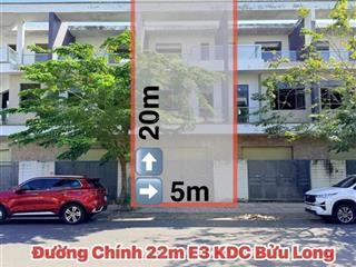 Bán nhà 1t2l mặt tiền trục chính e3 đường 20m, kdc bửu long, chỉ 6 tỷ