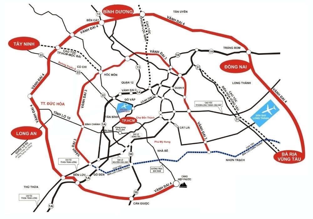 Cổng chính sân bay quốc tế long thành  kdc an thuận, sân chơi của các nhà đầu tư thông thái