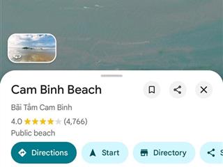 Homestay 1500m2 full thổ cư 17 tỷ, gần biển cam bình, cocobeach