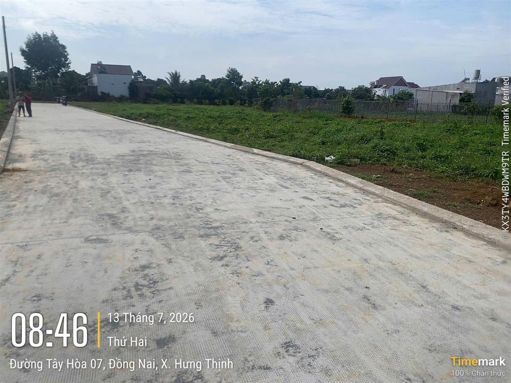 Bán đất sổ riêng thổ cư ngay cổng kcn bàu xéo xã tây hòa trảng bom