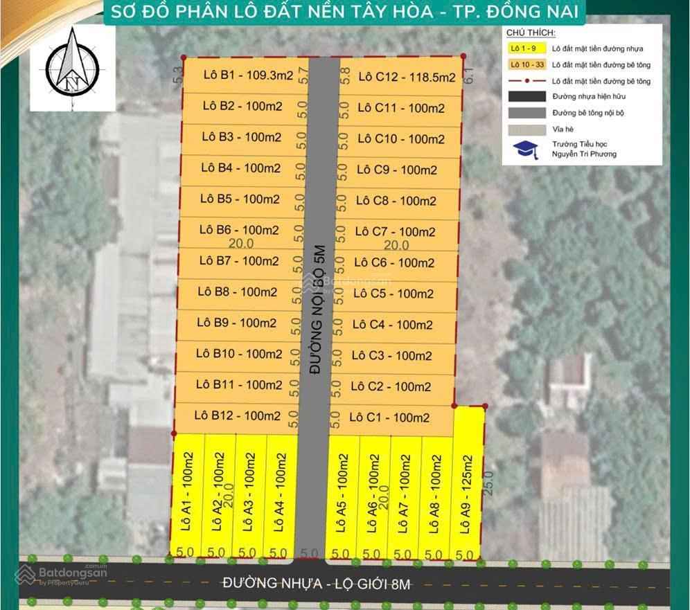 Bán đất sổ sẵn đối diện trường tiểu học nguyễn tri phương xã tây hòa gần nhà thờ lộc hòa